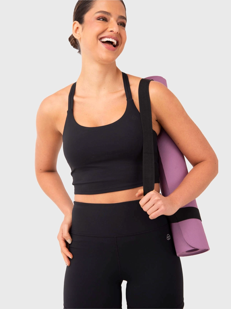 POLERA CROP DEPORTIVA MUJER BODY & SOUL CLARA - 3