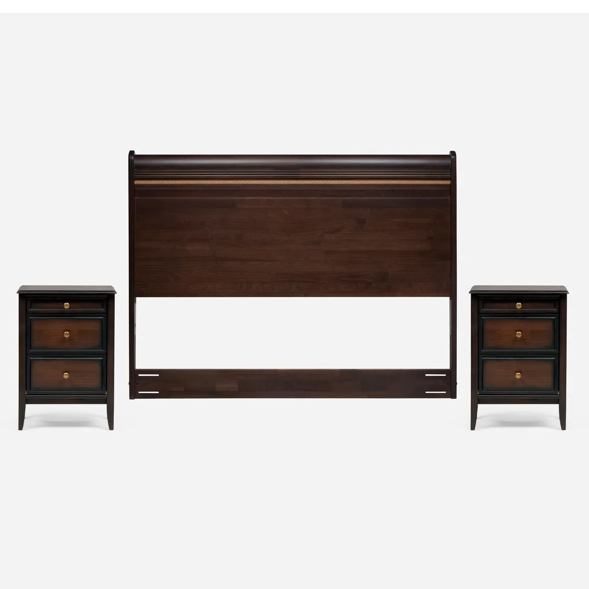 SET MUEBLES ROSEN OPERA II 2 VELADORES + RESPALDO 2 PLAZAS - 1