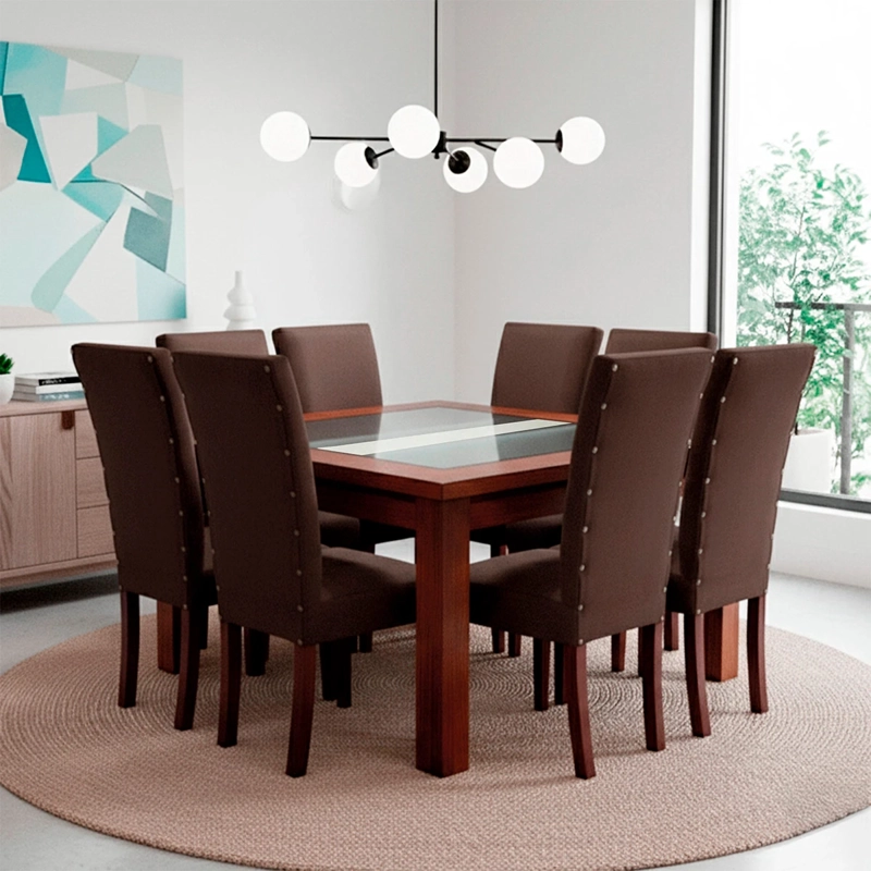 JUEGO DE COMEDOR LIVING FACTORY MILAN 8 SILLAS - 1