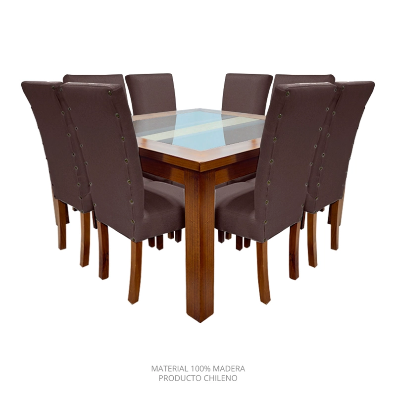 JUEGO DE COMEDOR LIVING FACTORY MILAN 8 SILLAS - 2