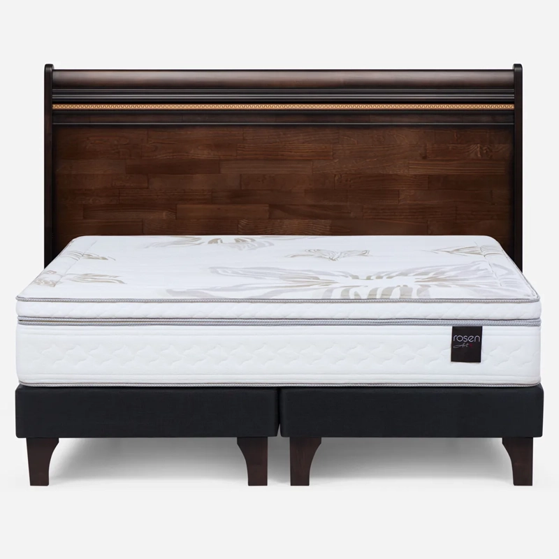 CAMA EUROPEA ROSEN ART 4 SÚPER KING + RESPALDO OPERA II - 1
