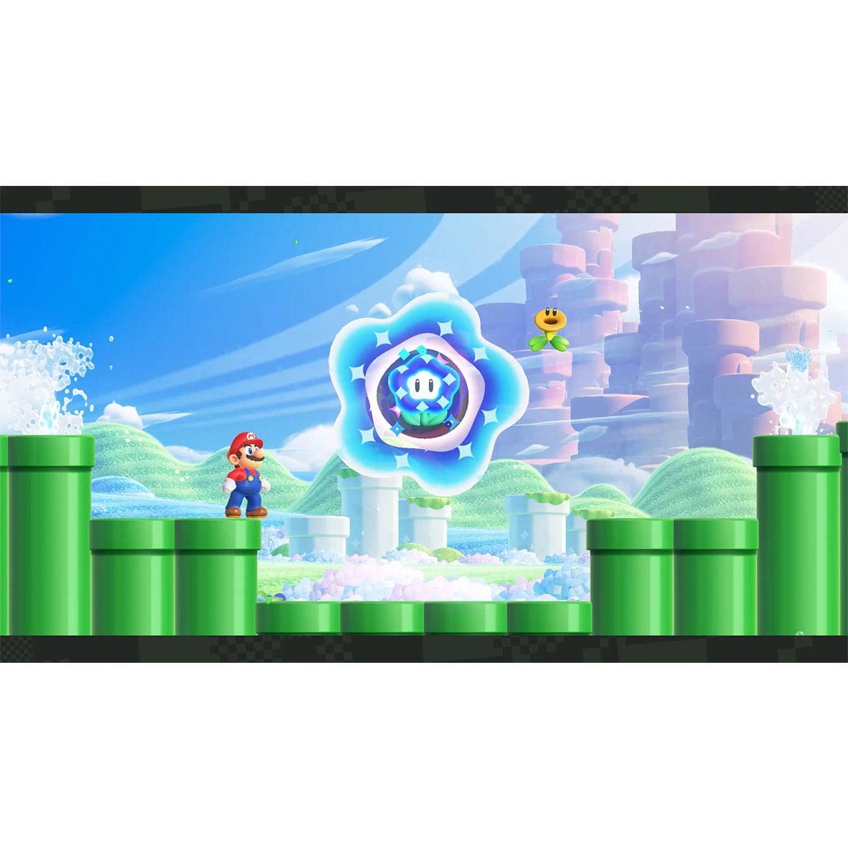 NINTENDO SWITCH OLED WHITE + SUPER MARIO WONDER - 5