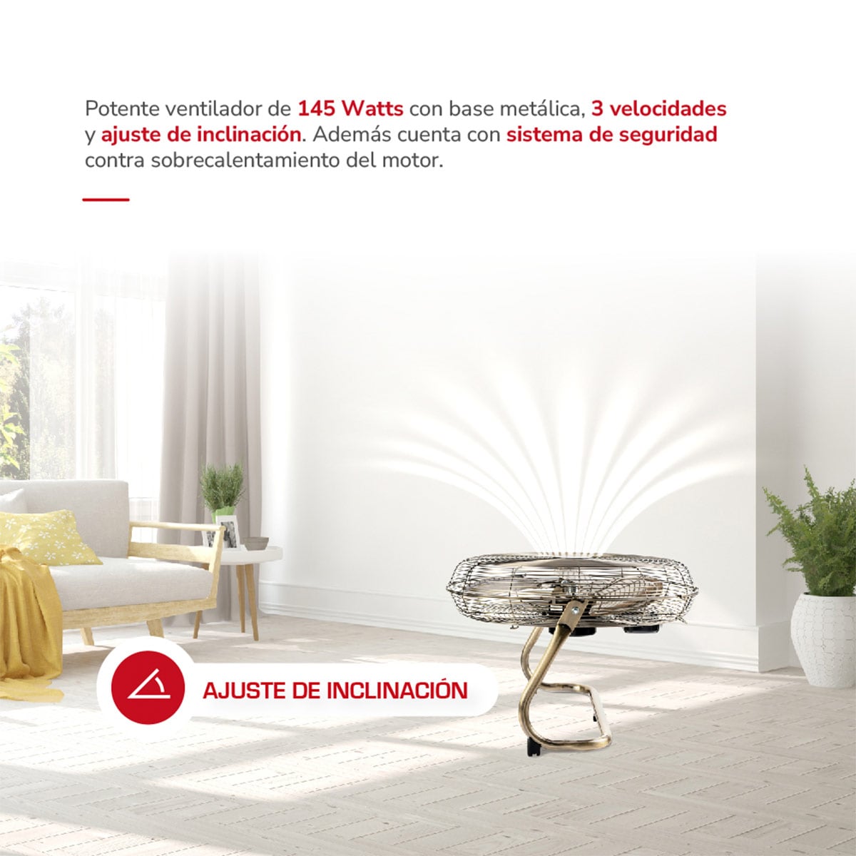 VENTILADOR PISO THOMAS TORNADO PRO TH-20BNS 145W - 3