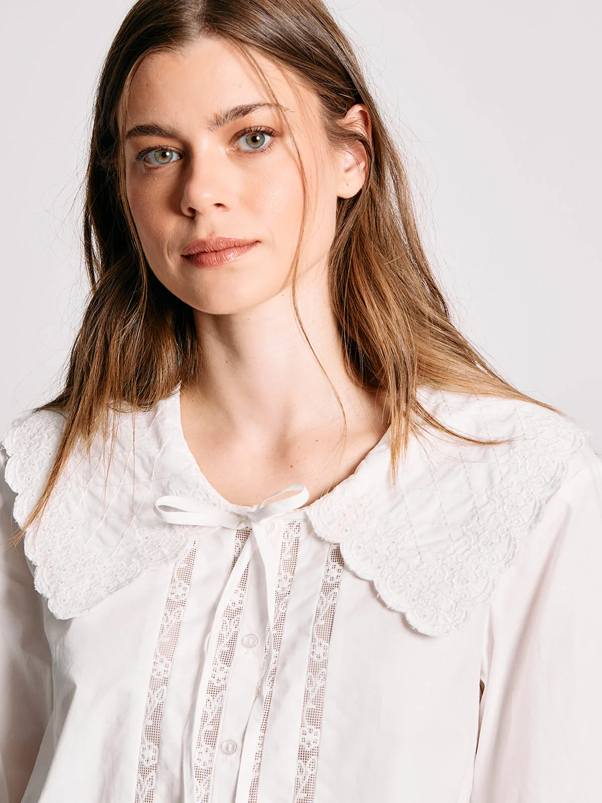 BLUSA MUJER INDEX ALGODÓN CUELLO BOBO MANGA CORTA - 4