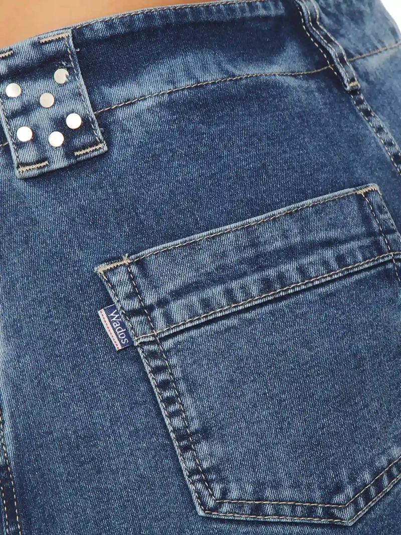 JEANS MUJER WADOS ALGODÓN WIDE LEG TIRO ALTO - 7