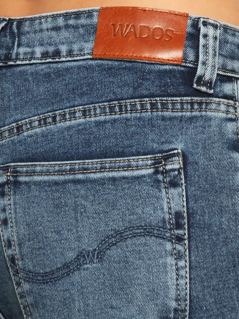 JEANS MUJER WADOS ALGODÓN WIDE LEG TIRO ALTO - 7