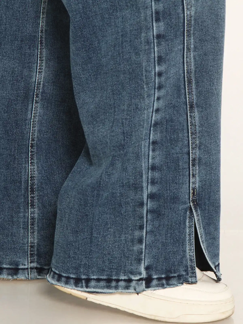 JEANS MUJER WADOS ALGODÓN WIDE LEG TIRO ALTO - 8