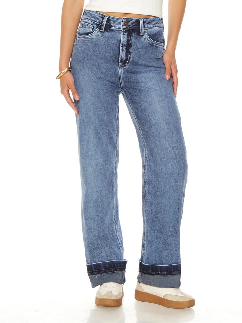 JEANS MUJER WADO'S PUSH UP ROLL UP - 2