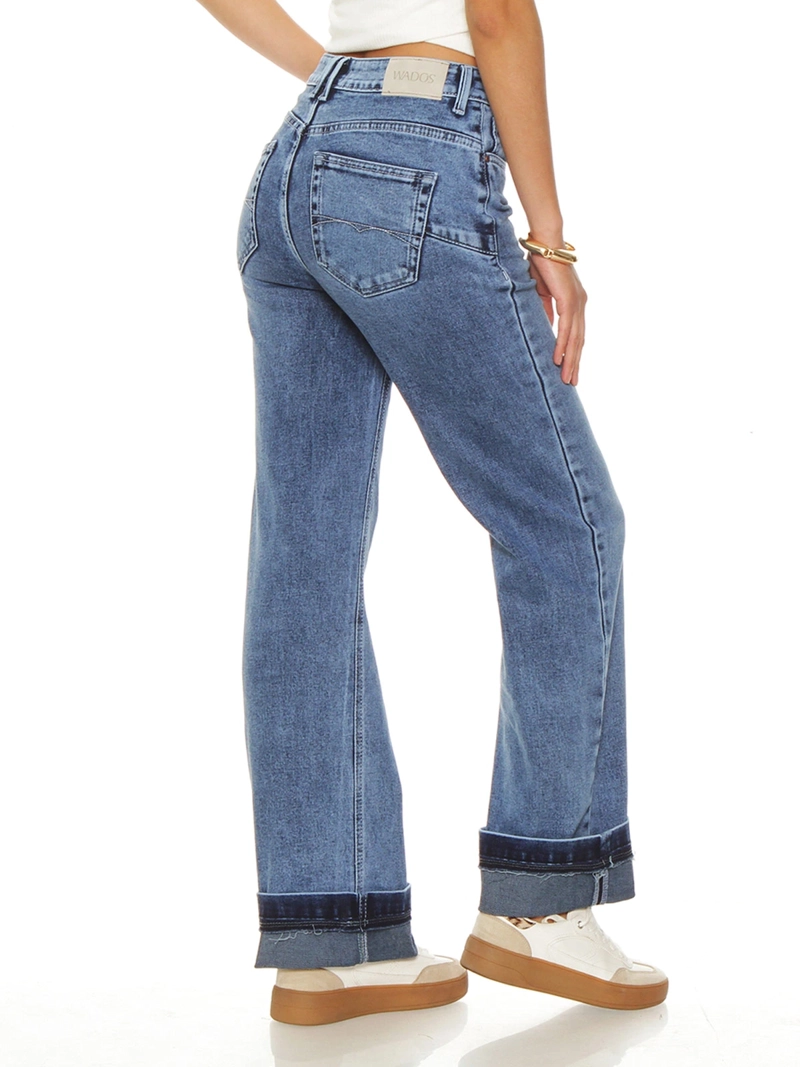 JEANS MUJER WADO'S PUSH UP ROLL UP - 4