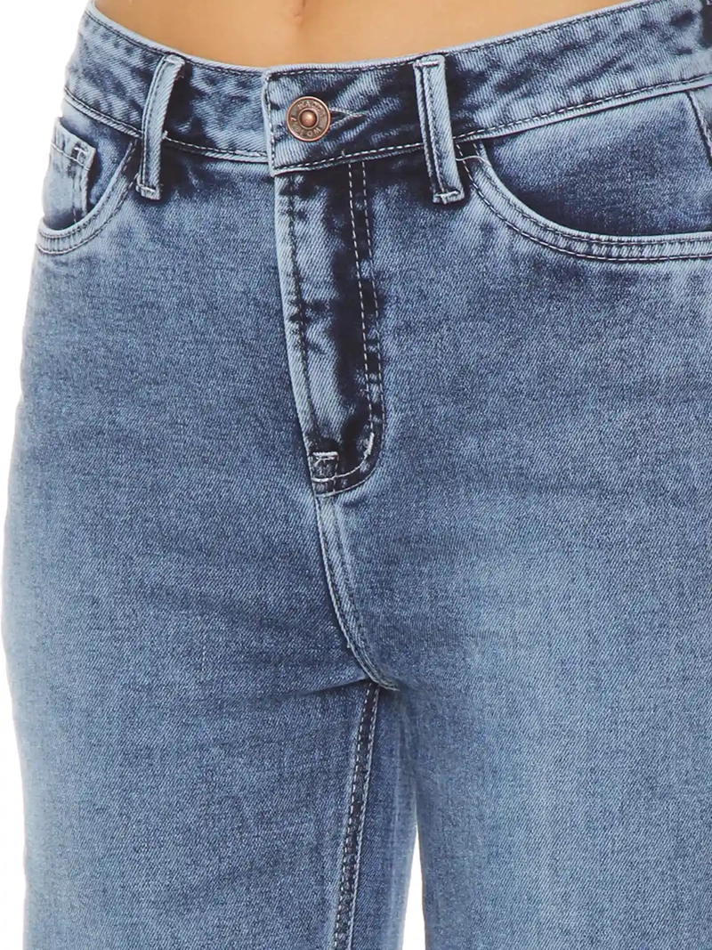 JEANS MUJER WADO'S PUSH UP ROLL UP - 5