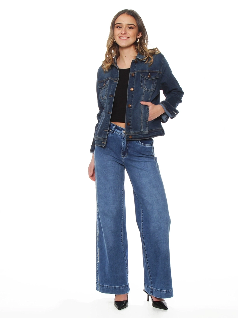 CHAQUETA MUJER WADOS ALGODÓN MANGA LARGA DENIM - 1