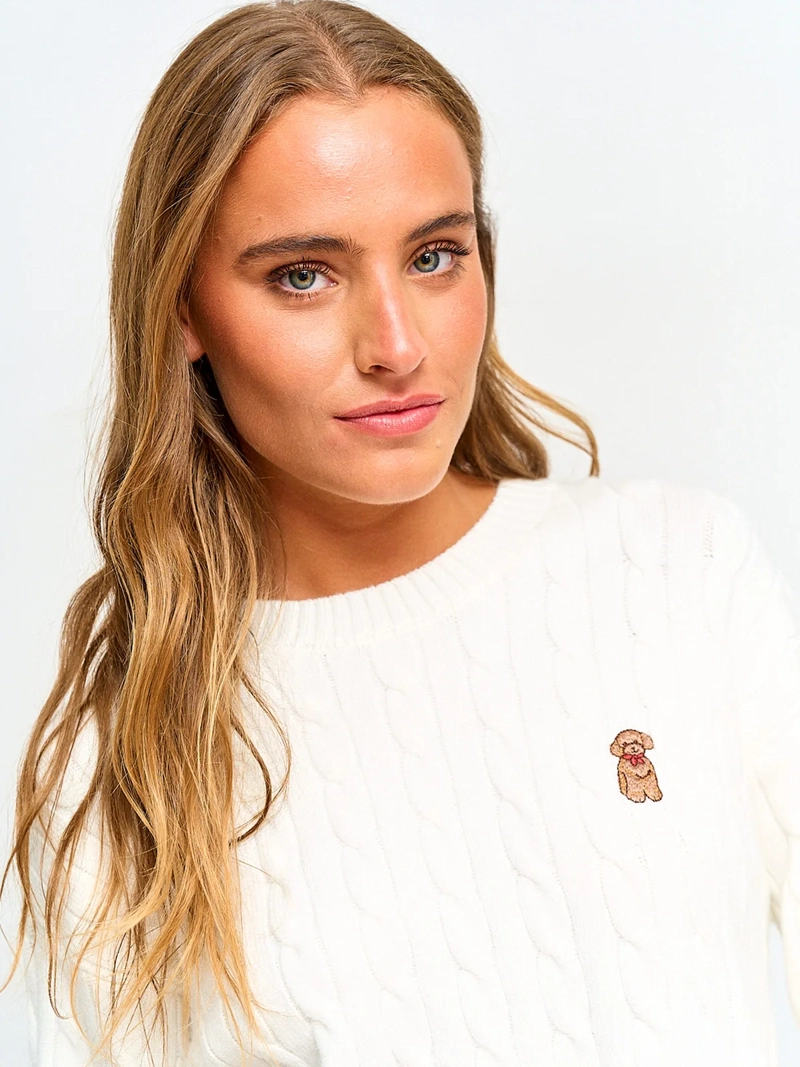 SWEATER MUJER INDEX MANGA LARGA TRENZADO - 3