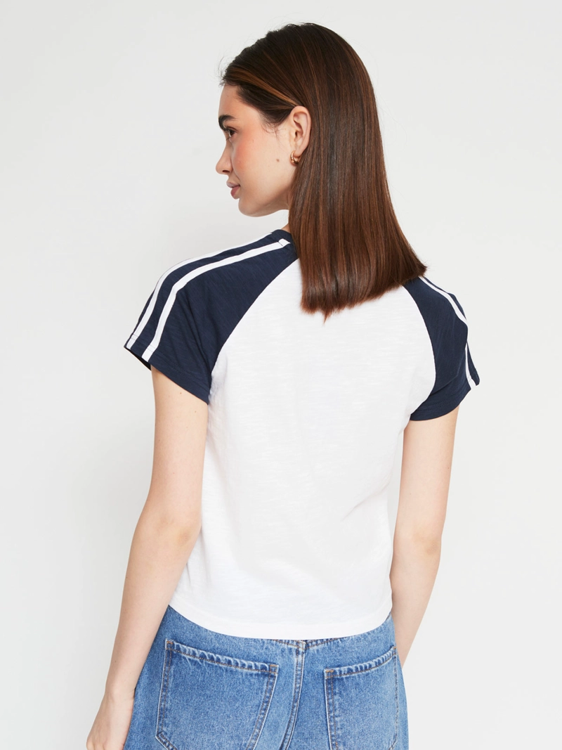 POLERA MUJER INDEX ALGODÓN MANGA CORTA COLLEGE - 3