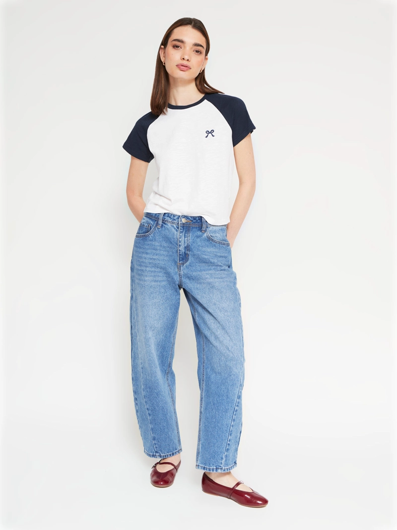 POLERA MUJER INDEX ALGODÓN MANGA CORTA COLLEGE - 4