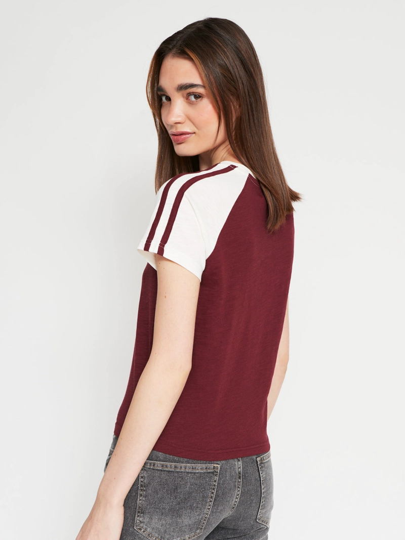 POLERA MUJER INDEX ALGODÓN MANGA CORTA COLLEGE - 2