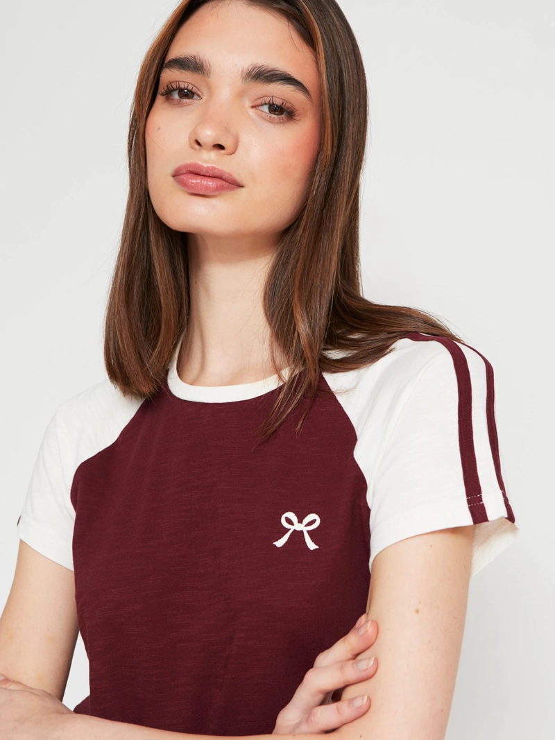 POLERA MUJER INDEX ALGODÓN MANGA CORTA COLLEGE - 3