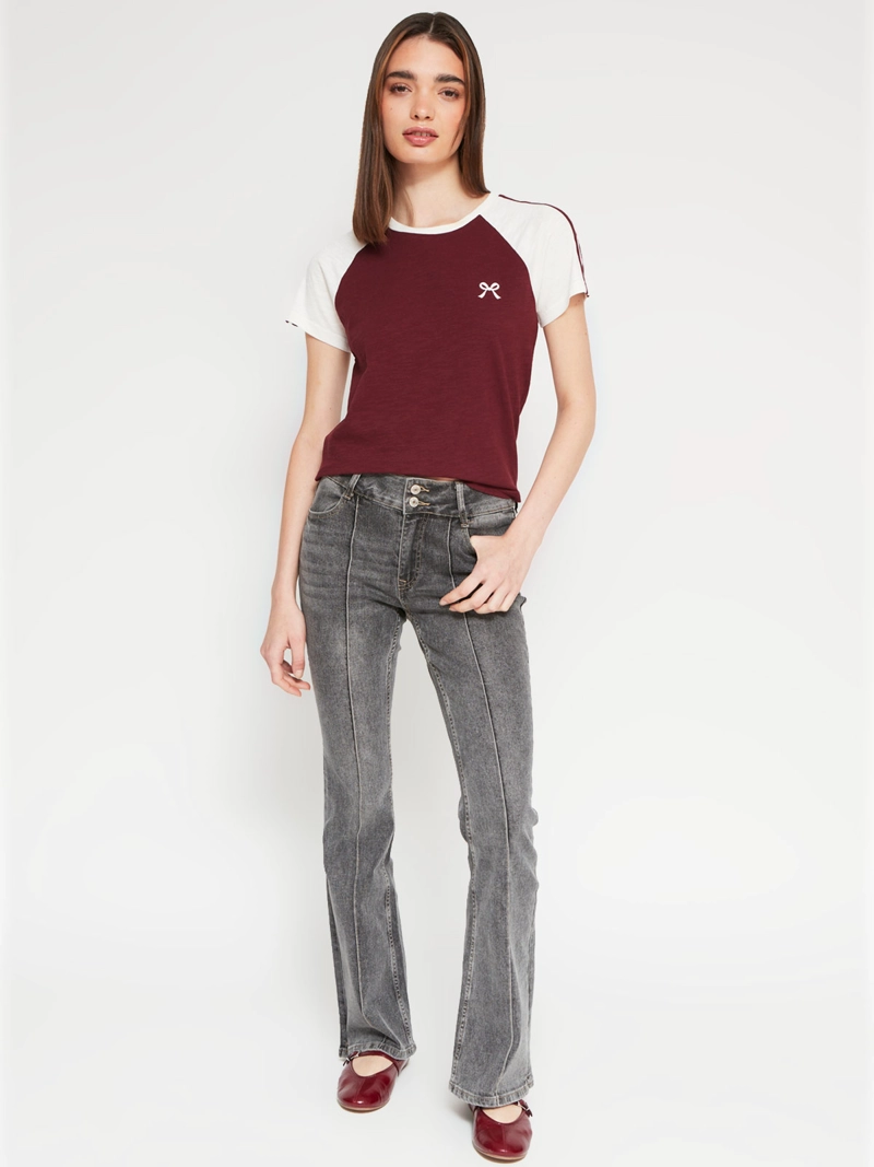 POLERA MUJER INDEX ALGODÓN MANGA CORTA COLLEGE - 4