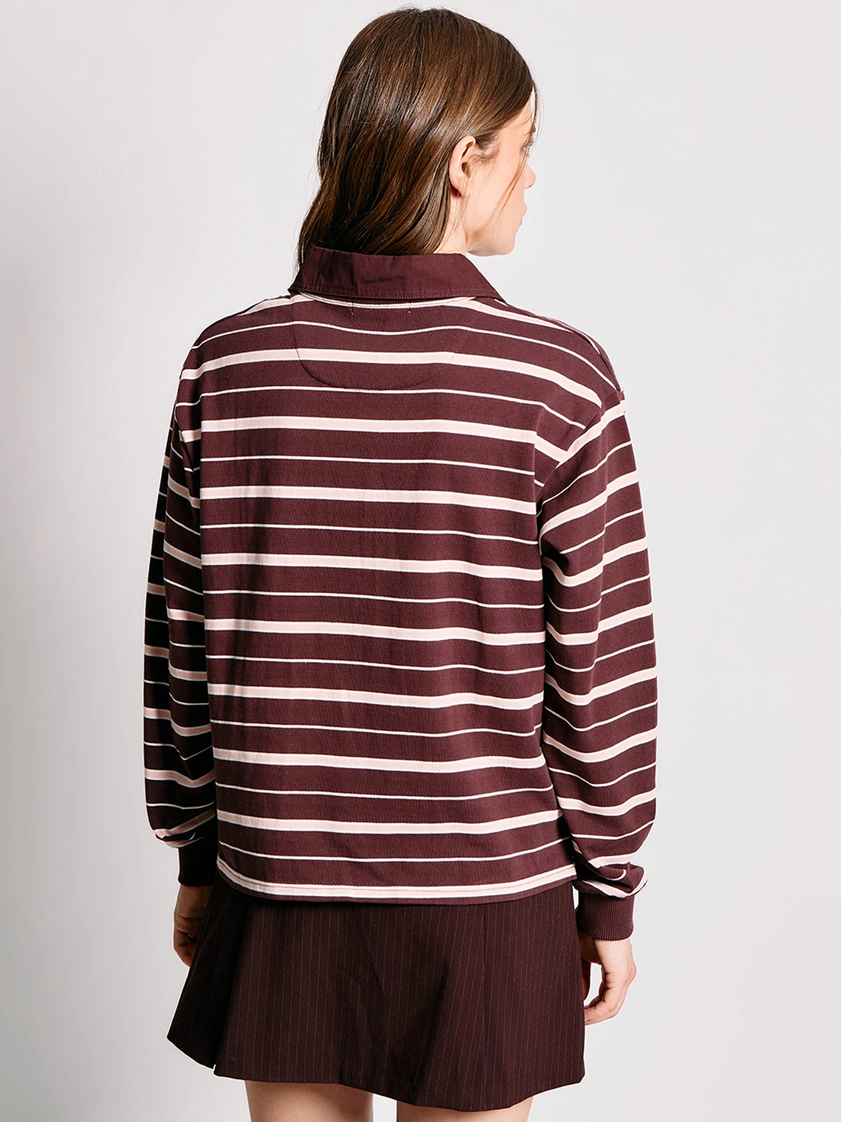 POLERA MUJER INDEX ALGODÓN CUELLO POLO MANGA LARGA - 3