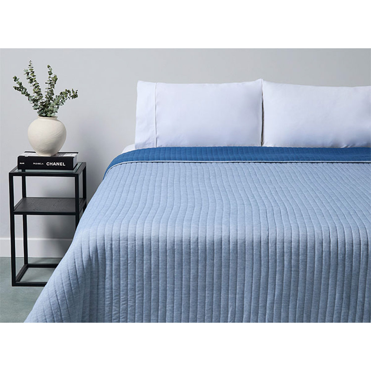 CUBRECAMA RIPLEY HOME CIATONIC 2 PLAZAS AZUL - 1