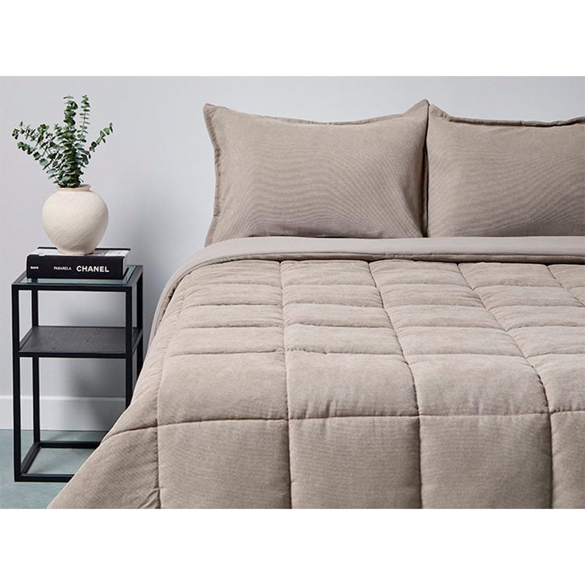 PLUMÓN RIPLEY HOME MICROCORDUROY 1.5 PLAZAS TAUPE - 1