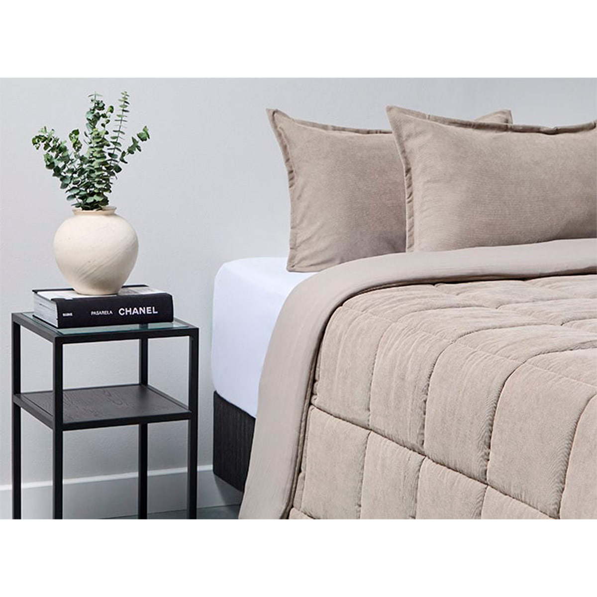 PLUMÓN RIPLEY HOME MICROCORDUROY KING TAUPE - 2
