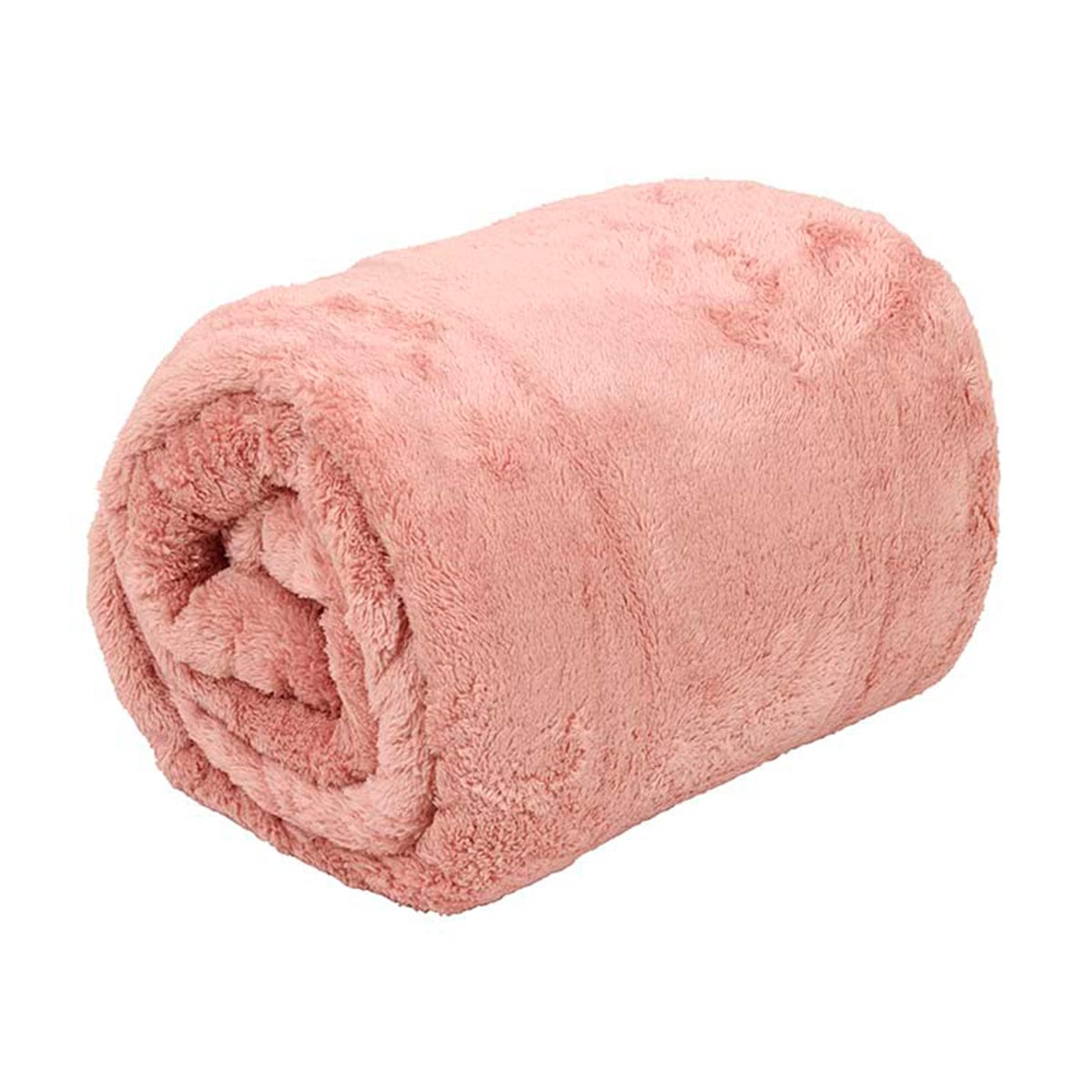 FRAZADA RIPLEY HOME FLUFFY 2 PLAZAS ROSA - 1