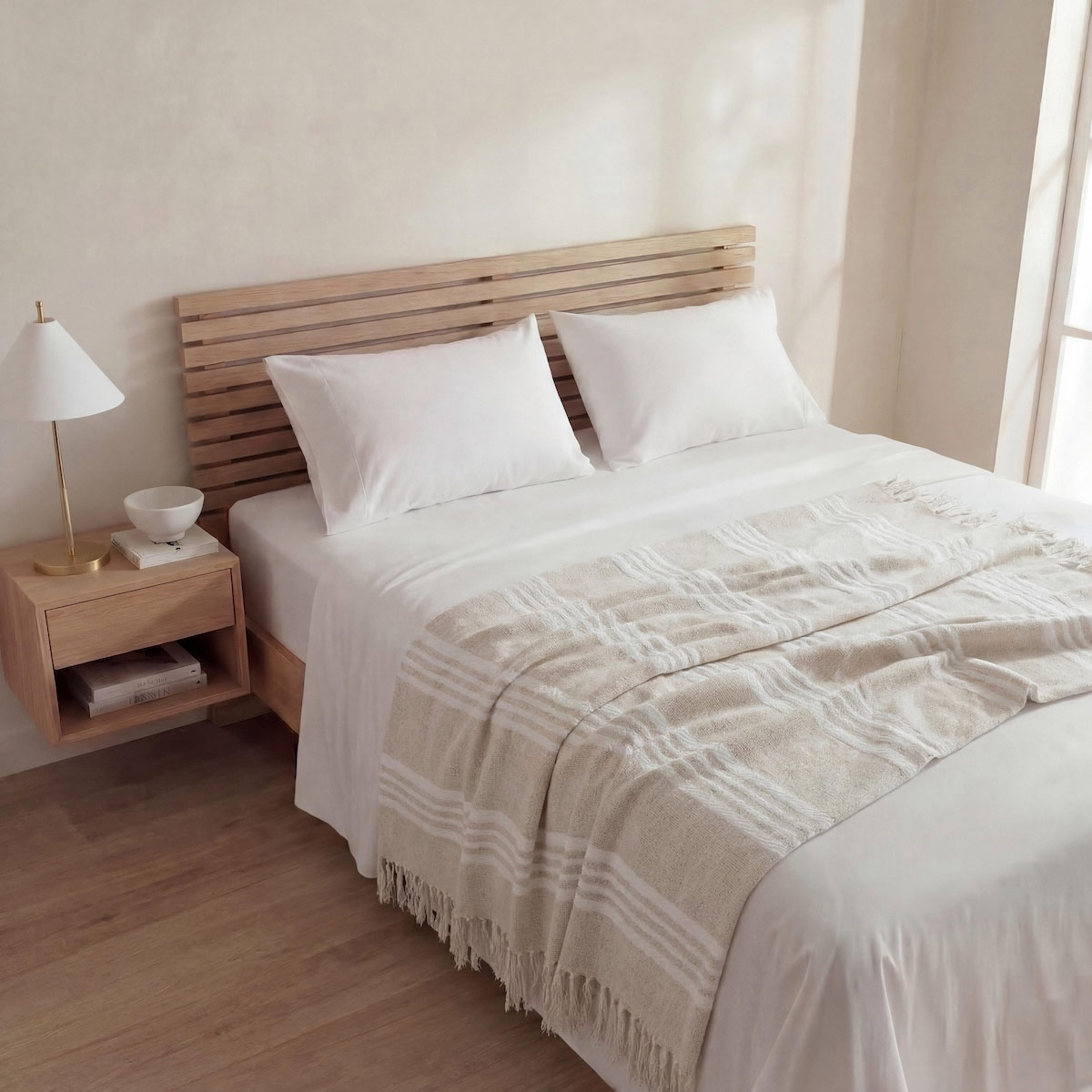 MANTA RIPLEY HOME TEJIDA IVORY - 1