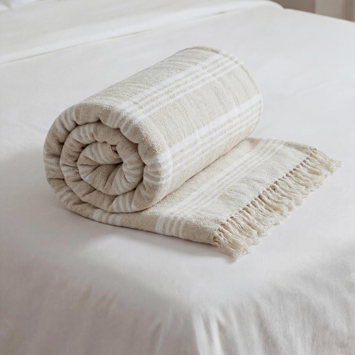 MANTA RIPLEY HOME TEJIDA IVORY - 2