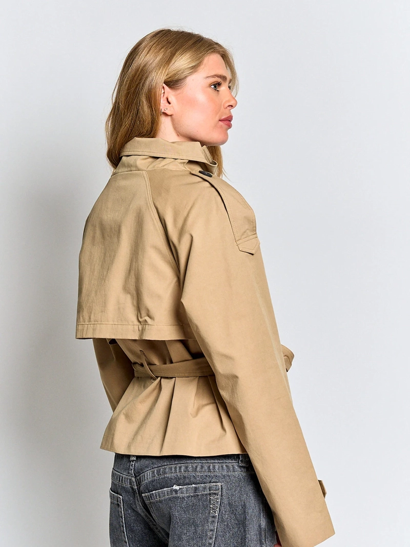 CHAQUETA MUJER INDEX ALGODÓN TRENCH CORTO - 2