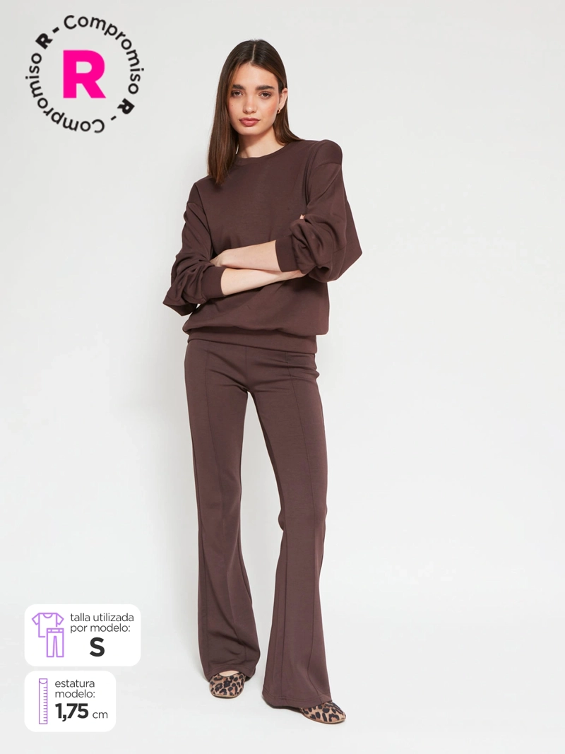 PANTALÓN DE BUZO MUJER INDEX FLARE - 1