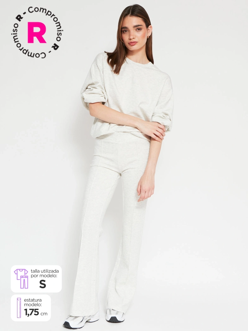 PANTALÓN DE BUZO MUJER INDEX FLARE - 1