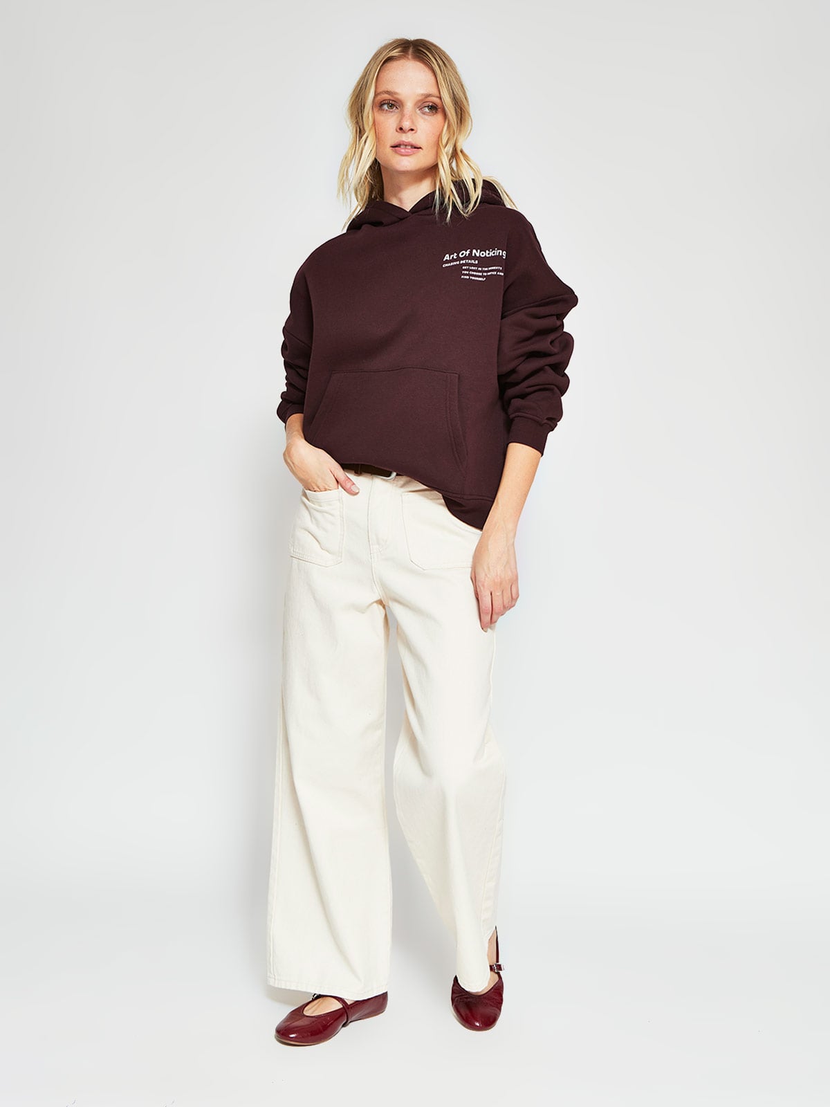 POLERÓN MUJER INDEX ALGODÓN MANGA LARGA OVERSIZE - 4