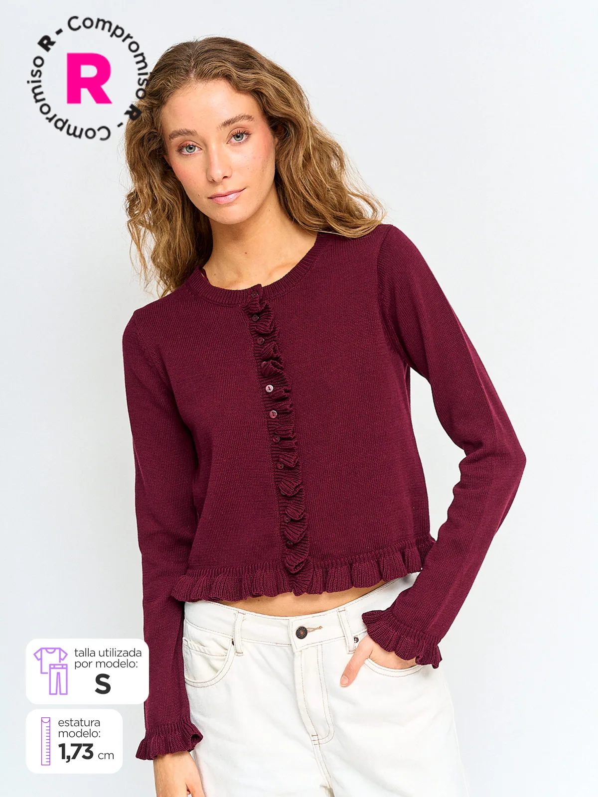 CARDIGAN MUJER INDEX ALGODÓN VUELOS - 2