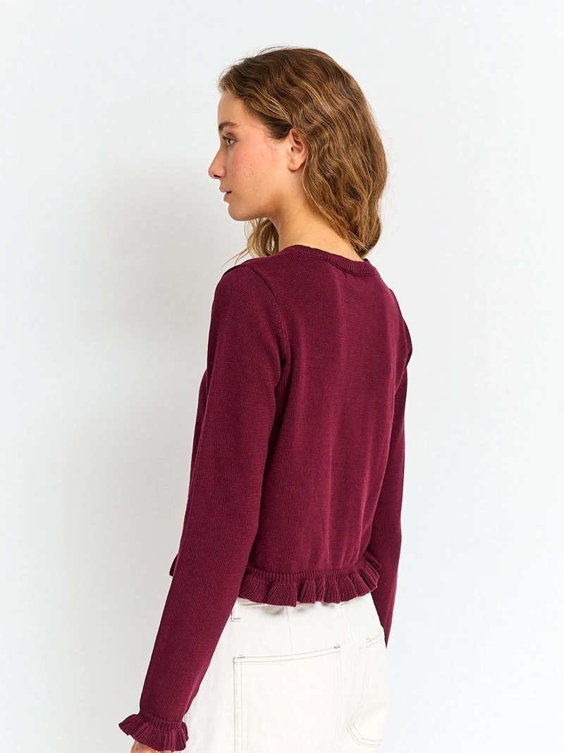 CARDIGAN MUJER INDEX ALGODÓN VUELOS - 3