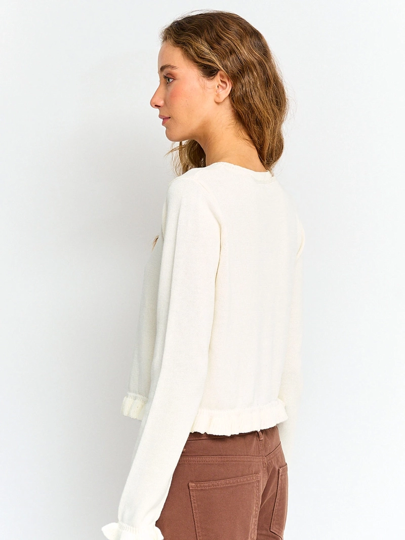 CARDIGAN MUJER INDEX ALGODÓN VUELOS - 2