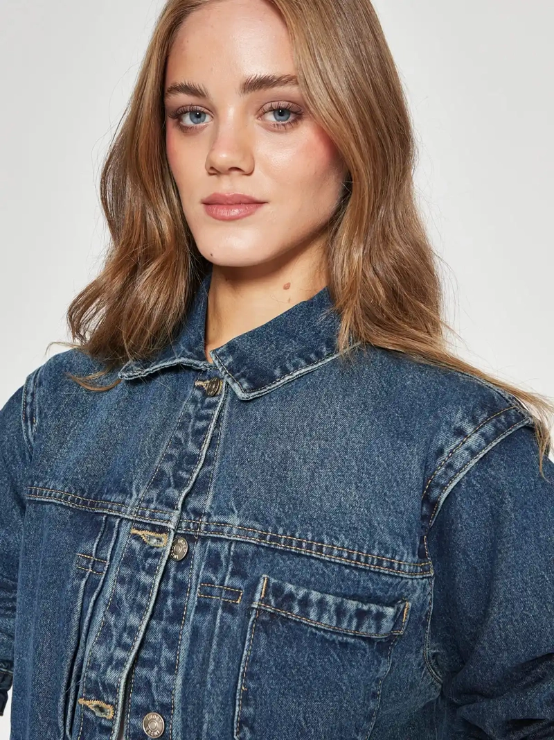 CHAQUETA MUJER INDEX ALGODÓN DENIM - 3