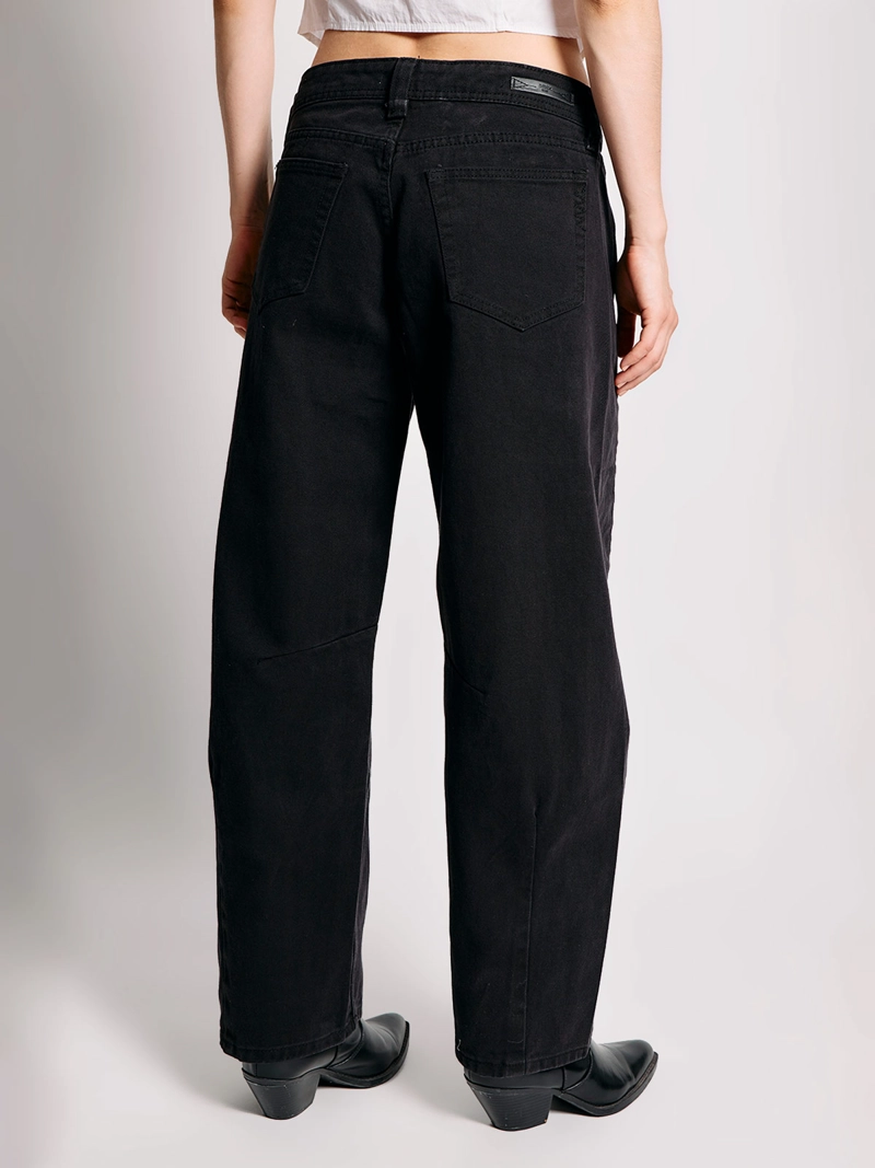 JEANS MUJER INDEX ALGODÓN BALLOON TIRO BAJO - 3