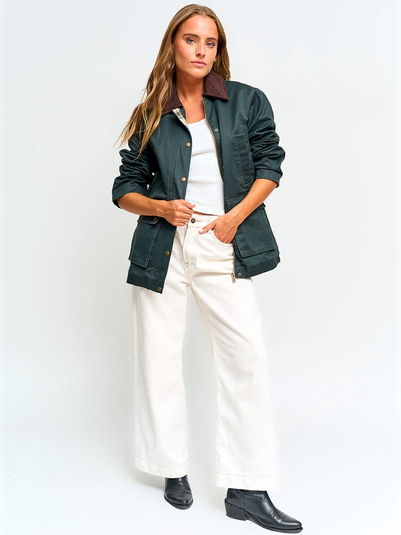 CHAQUETA MUJER INDEX ALGODÓN CUELLO COTELÉ - 4