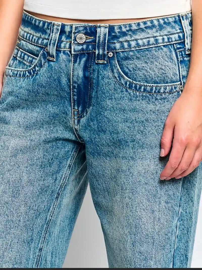 JEANS MUJER INDEX ALGODÓN TIRO BAJO - 4