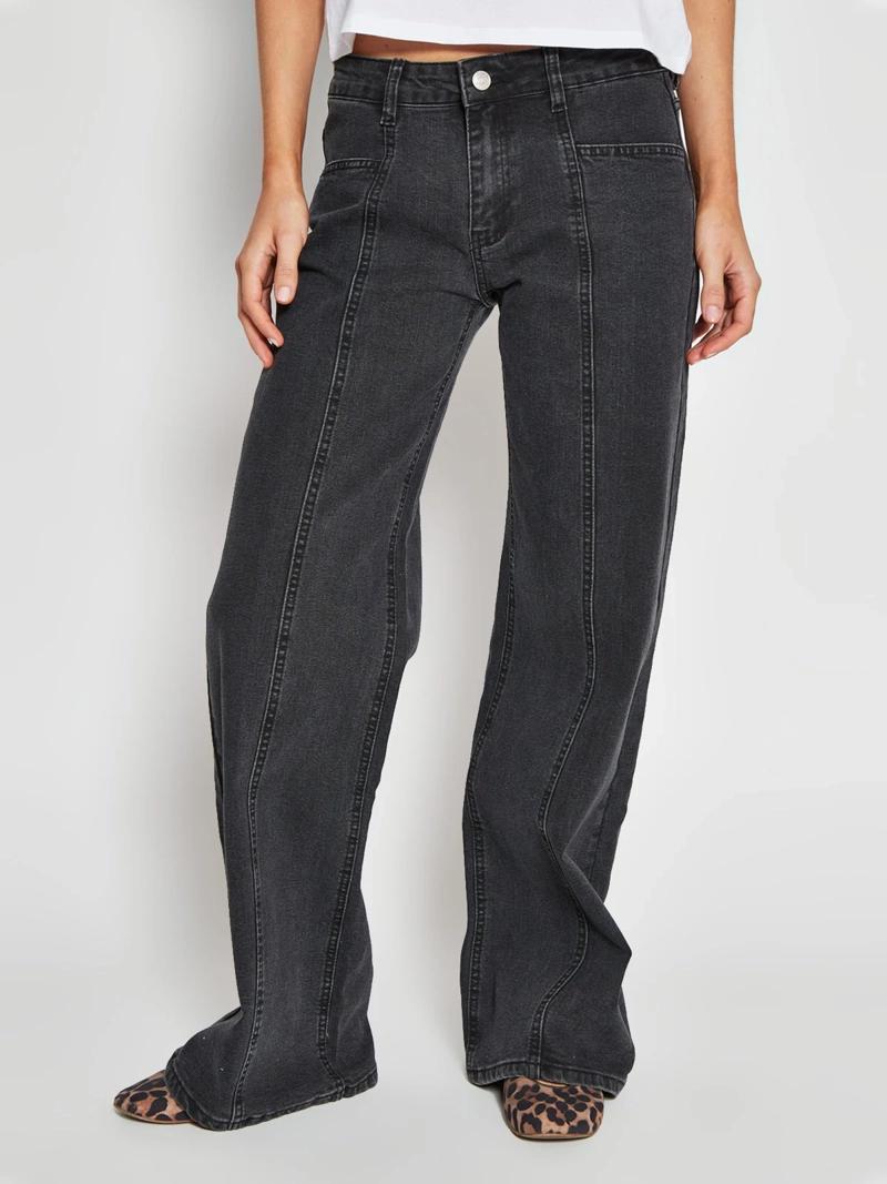 JEANS MUJER INDEX CORTES ESTRELLA TIRO MEDIO - 2