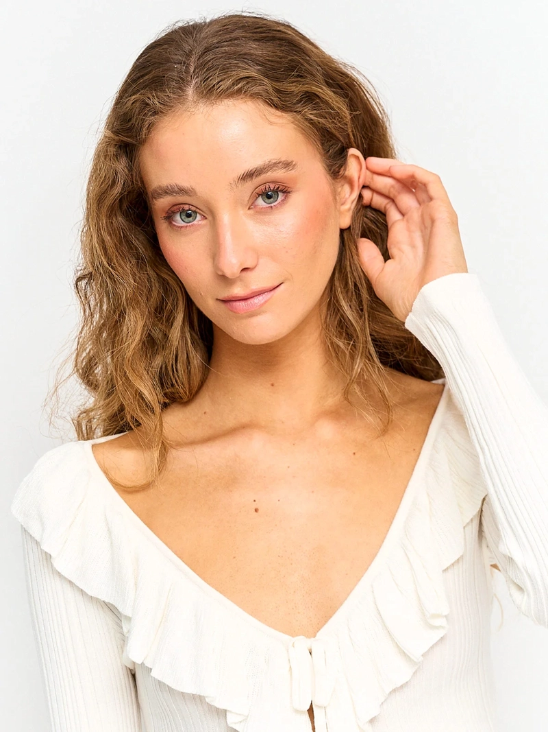 SWEATER MUJER INDEX MANGA LARGA TEJIDO VUELOS - 3