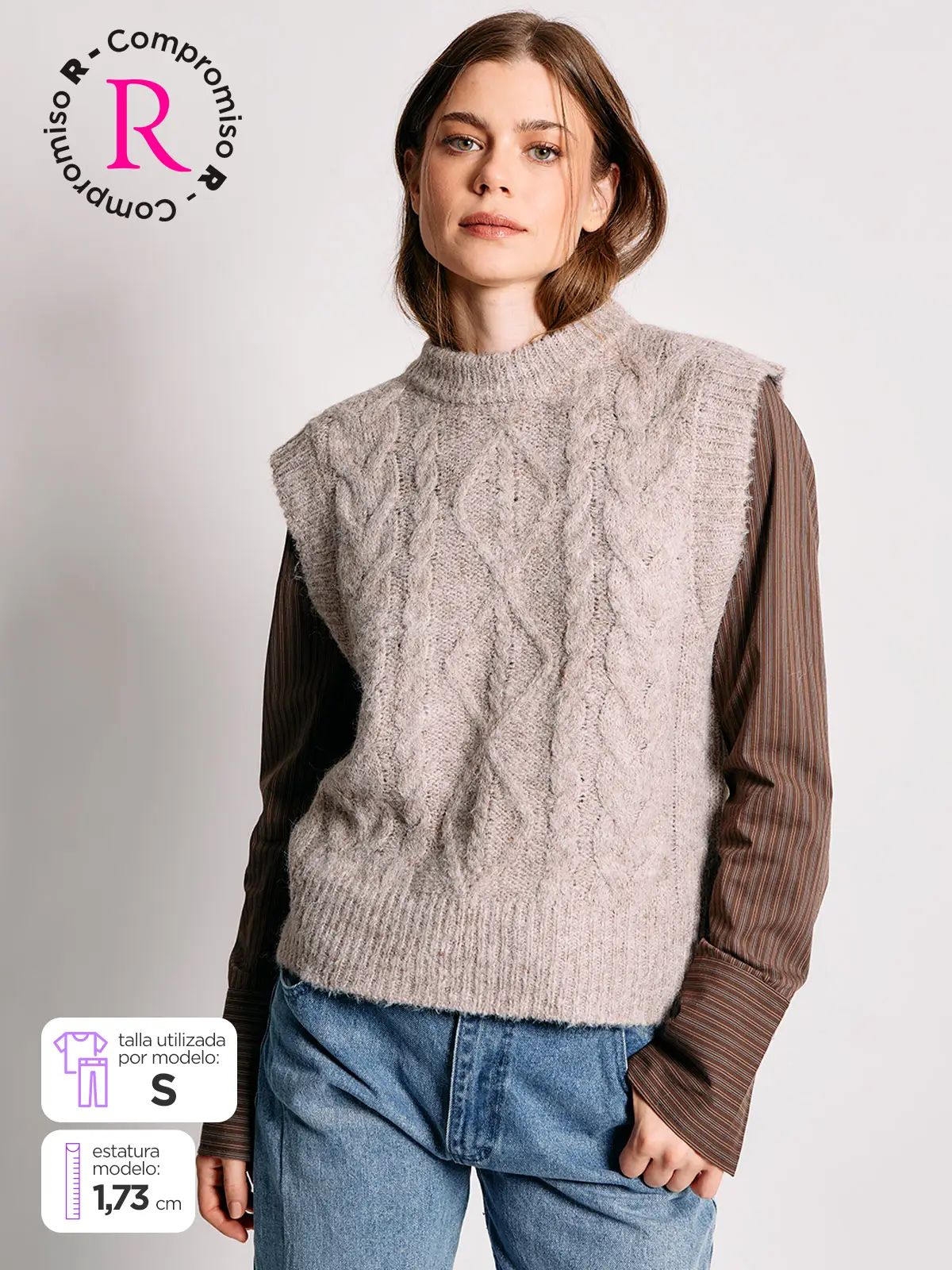 SWEATER MUJER INDEX SIN MANGAS - 2
