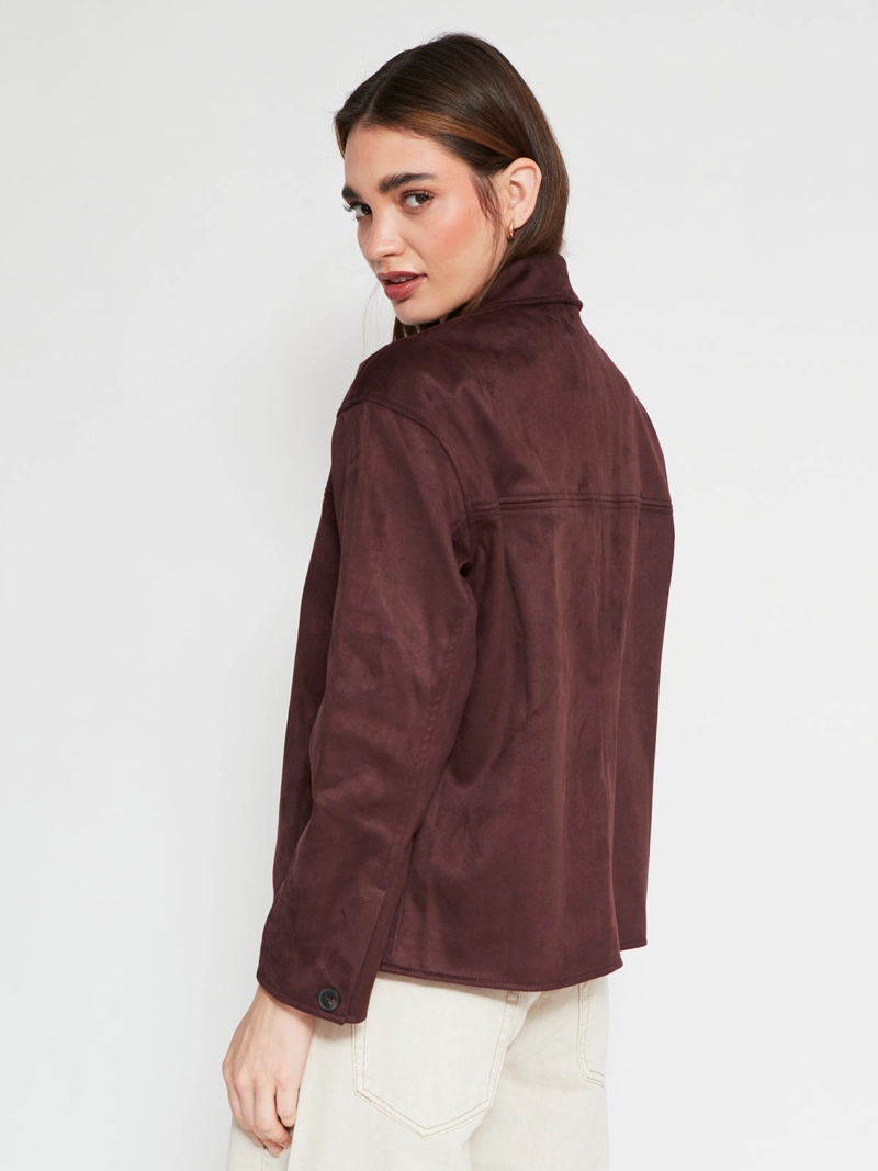 CHAQUETA MUJER INDEX CORTA EFECTO PIEL - 2