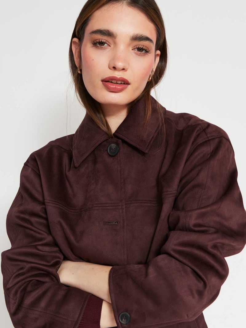 CHAQUETA MUJER INDEX CORTA EFECTO PIEL - 3