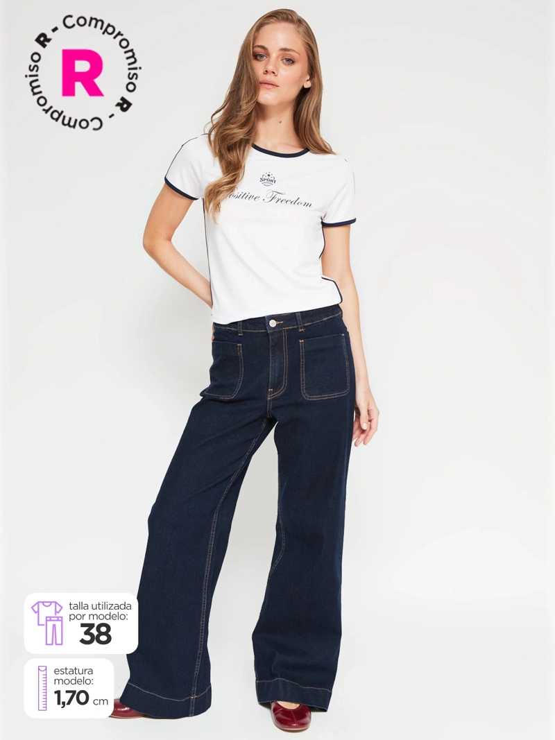 JEANS MUJER INDEX ALGODÓN STRAIGHT - 1