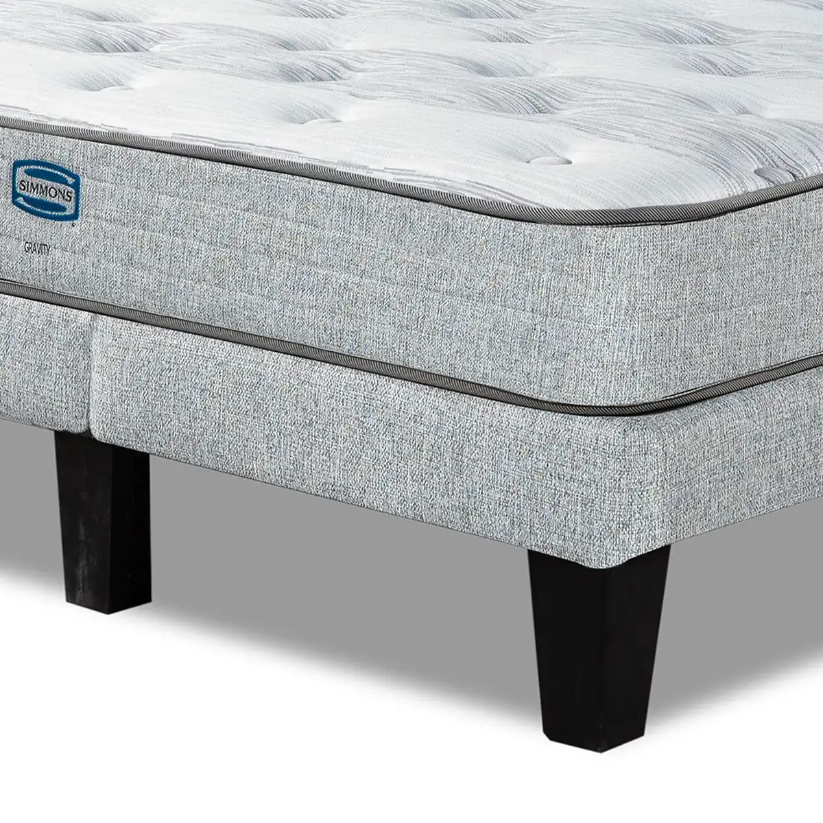 CAMA EUROPEA SIMMONS GRAVITY 2 PL + RESPALDO URBAN MARENGO + CUBRE COLCHÓN + PACK ALMOHADAS - 4