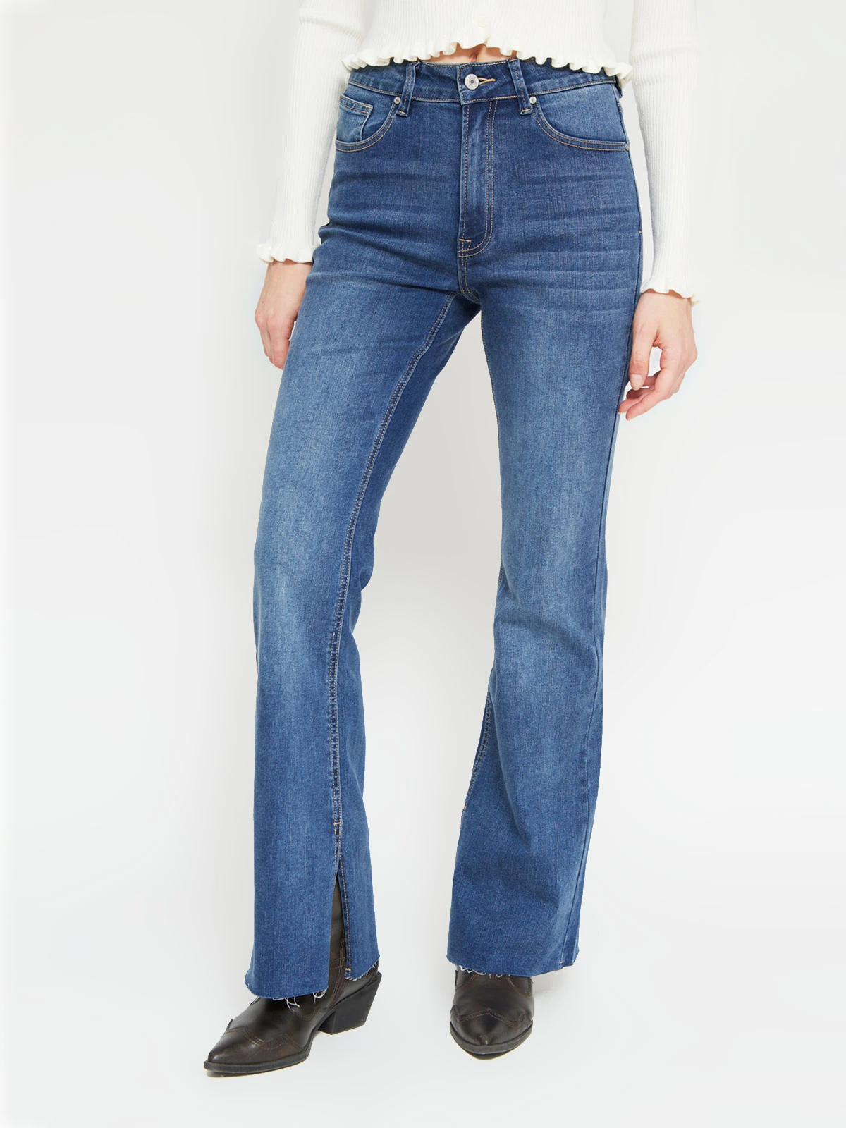 JEANS MUJER INDEX ALGODÓN FLARE ABERTURA - 2