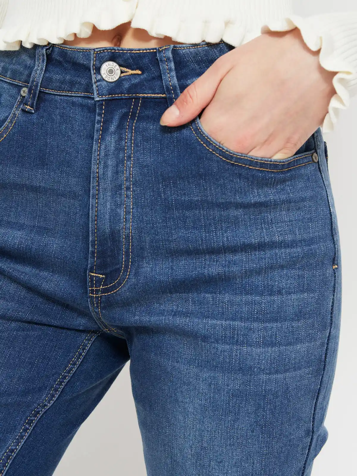 JEANS MUJER INDEX ALGODÓN FLARE ABERTURA - 4