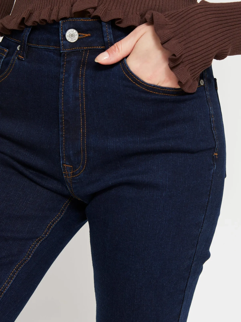 JEANS MUJER INDEX ALGODÓN FLARE ABERTURA - 4