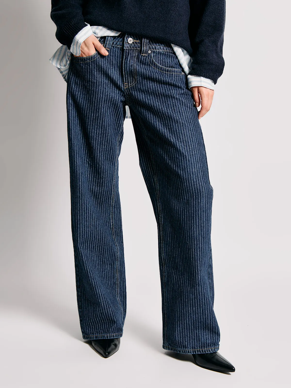 JEANS MUJER INDEX ALGODÓN TIRO BAJO - 3